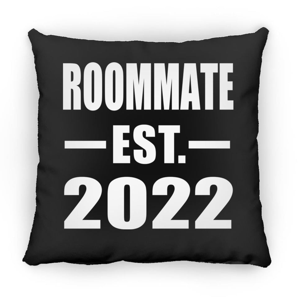 Roommate Established EST. 2022 - Throw Pillow Black