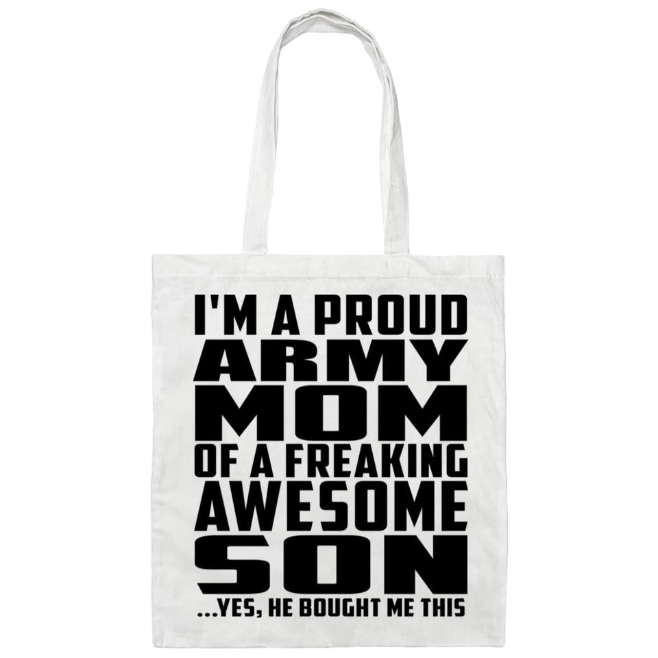 Proud Army Mom Of Awesome Son - Tote Bag White