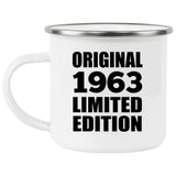61st Birthday Original 1963 Limited Edition - 12oz Camping Mug
