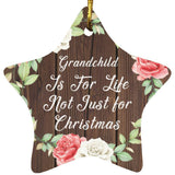 Grandchild Is For Life, Not Just For Christmas - Star Ornament A