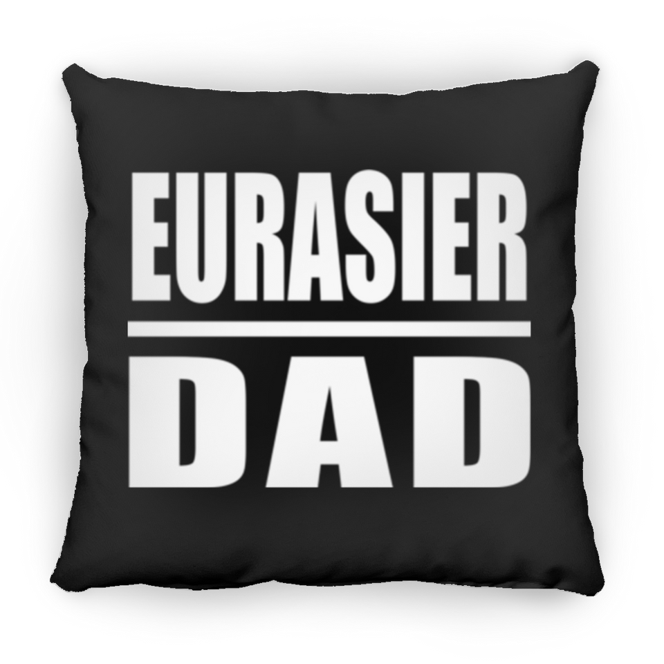 Eurasier Dad - Throw Pillow Black