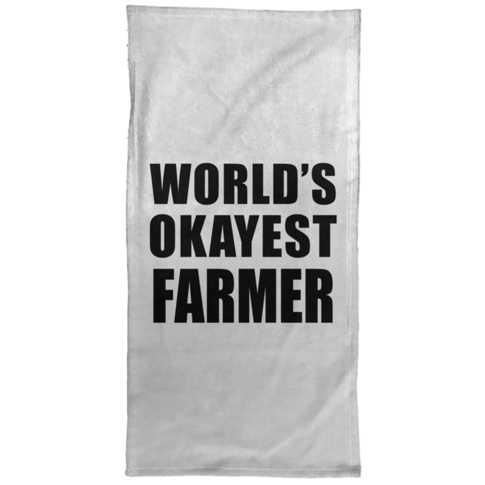 World's Okayest Farmer - Hand Towel