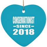 Conservationist Since 2018 - Heart Ornament