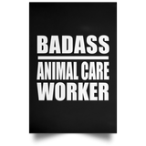 Badass Animal Care Worker - Poster Portrait