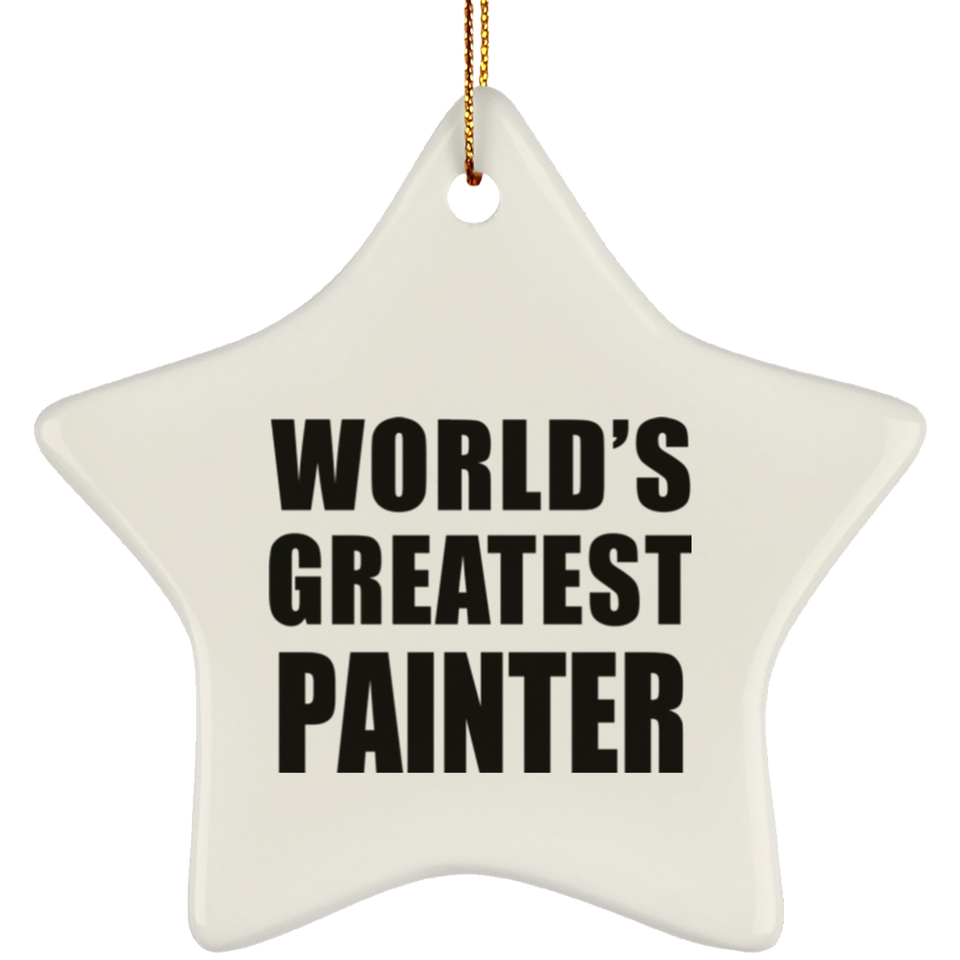 World's Greatest Painter - Star Ornament
