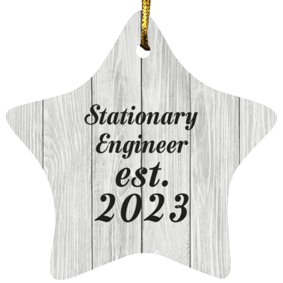 Stationary Engineer Established Est. 2023 - Star Ornament F