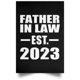 Father In Law Established EST. 2023 - Poster Portrait
