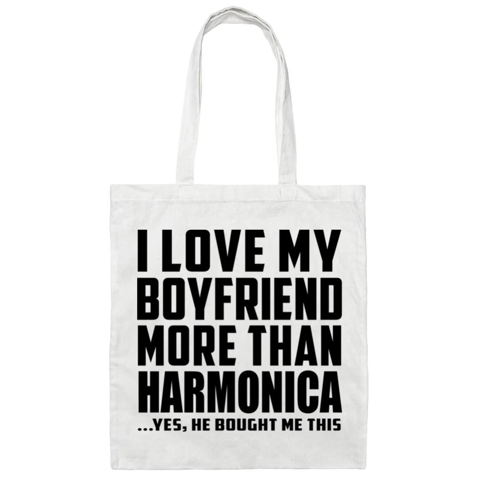 I Love My Boyfriend More Than Harmonica - Tote Bag White