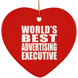 World's Best Advertising Executive - Heart Ornament