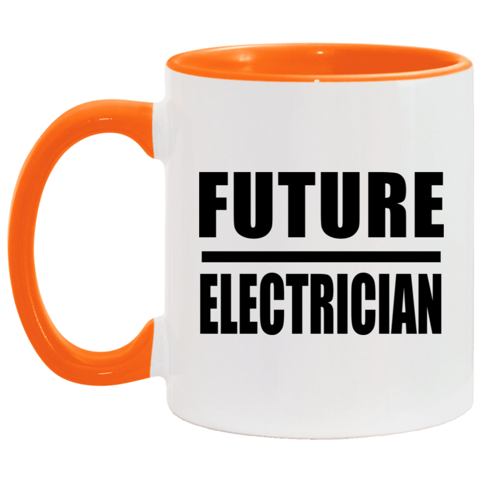 Future Electrician - 11oz Accent Mug Orange