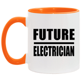 Future Electrician - 11oz Accent Mug Orange
