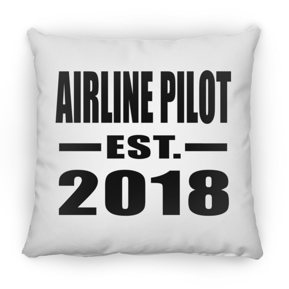 Airline Pilot Established EST. 2018 - Throw Pillow