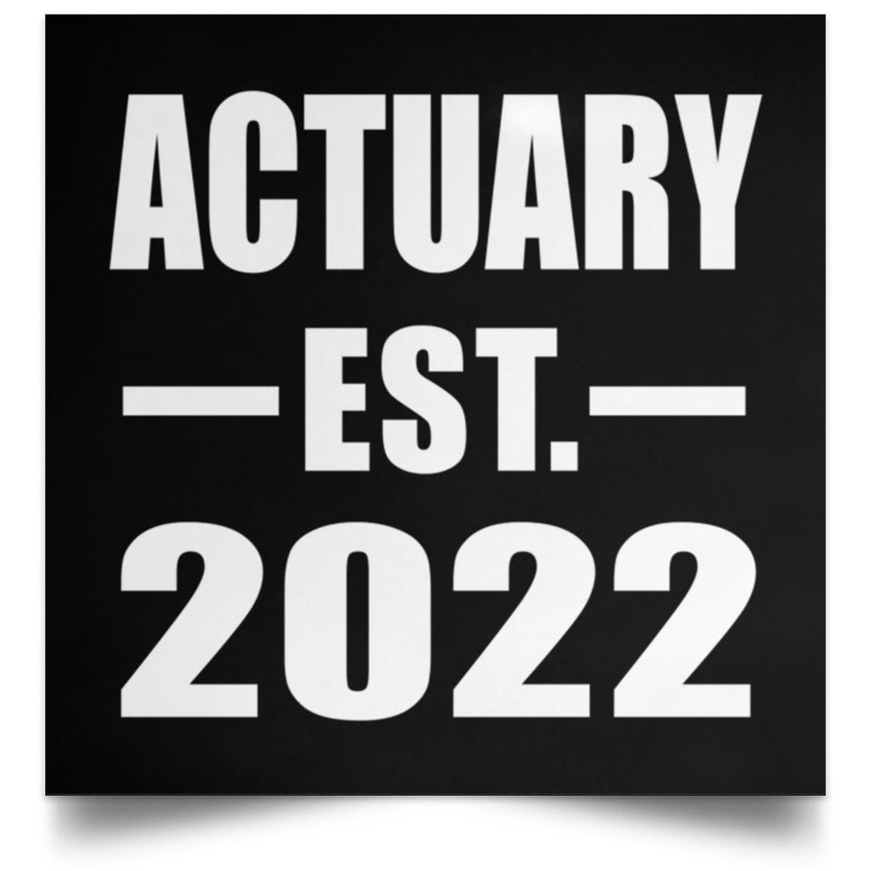 Actuary Established EST. 2022 - Poster Square