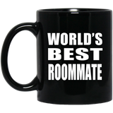 World's Best Roommate - 11 Oz Coffee Mug Black