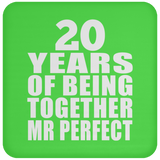 20th Anniversary 20 Years Of Being Mr Perfect - Drink Coaster