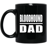 Bloodhound Dad - 11oz Coffee Mug Black