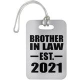 Brother In Law Established EST. 2021 - Luggage Bag Tag