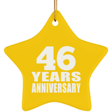 46th Anniversary 46 Years - Star Ornament