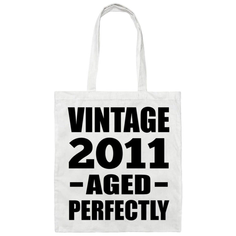 13th Birthday Vintage 2011 Aged Perfectly - Tote Bag White