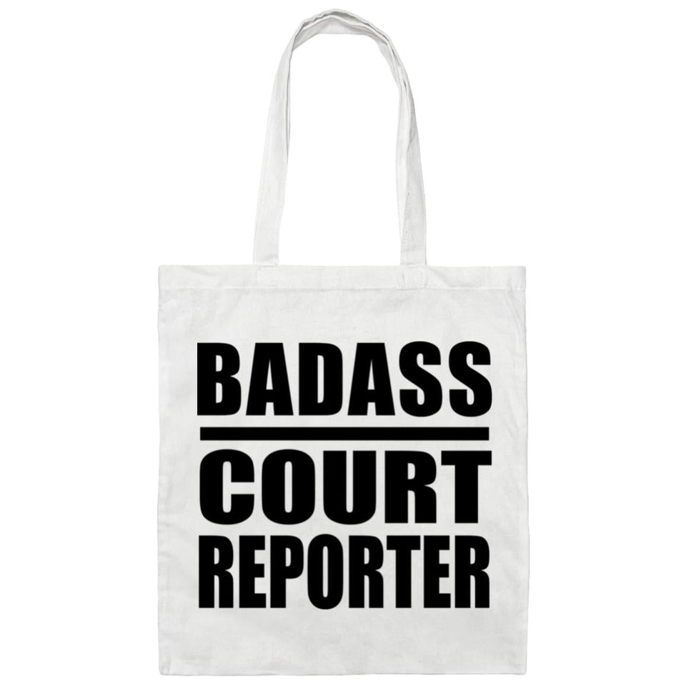 Badass Court Reporter - Tote Bag White
