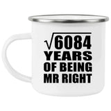 78th Anniversary Square Root of 6084 Years of Being Mr Right - 12oz Camping Mug