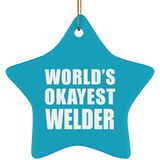 World's Okayest Welder - Star Ornament