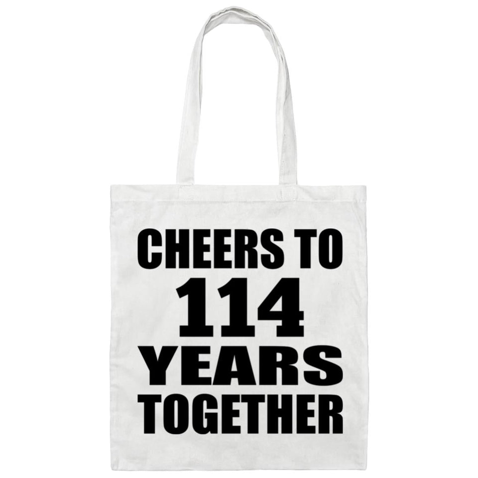 114th Anniversary Cheers To 114 Years Together - Tote Bag White