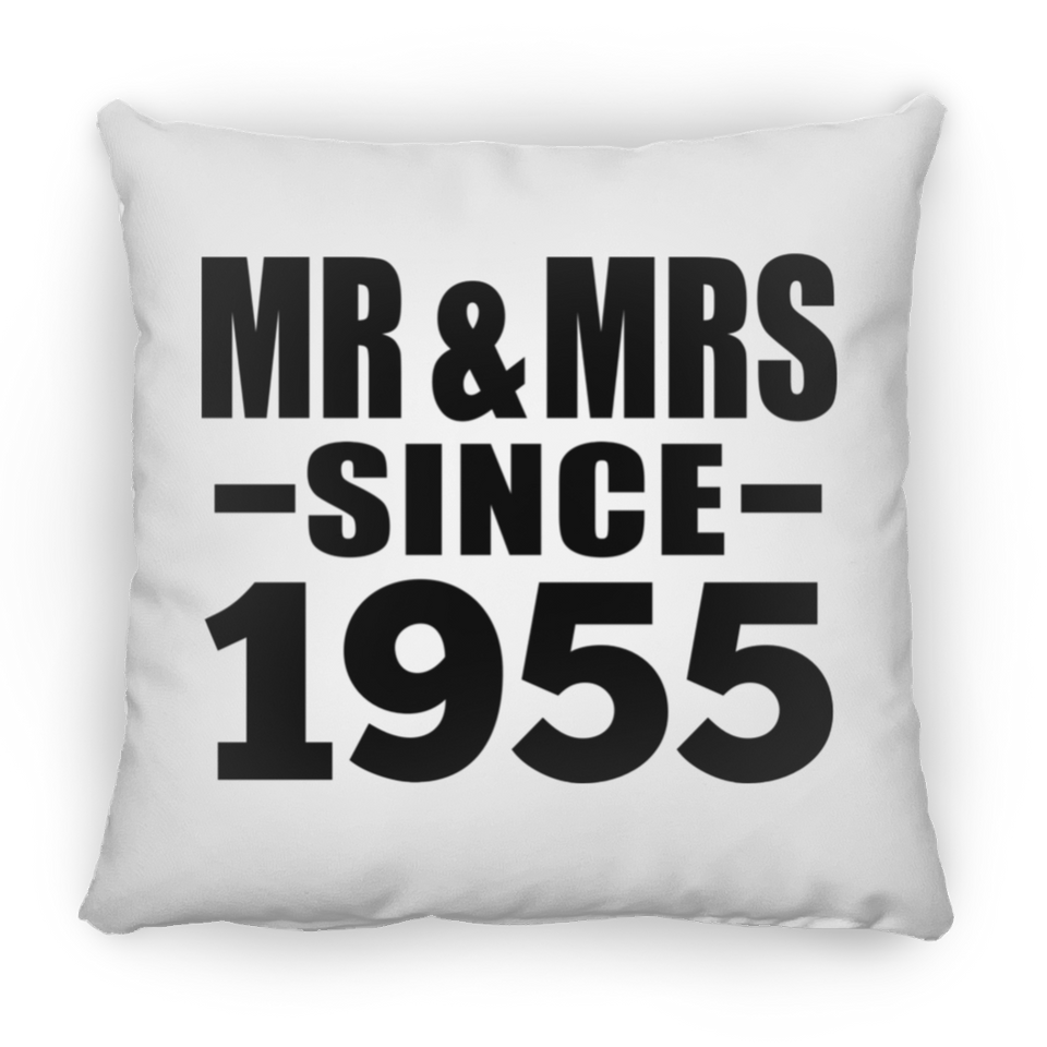 69th Anniversary Mr & Mrs Since 1955 - Throw Pillow