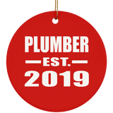 Plumber Established EST. 2019 - Circle Ornament