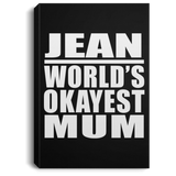 Jean World's Okayest Mum - Canvas Portrait
