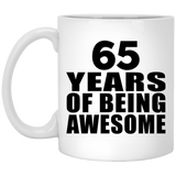 65th Birthday 65 Years Of Being Awesome - 11 Oz Coffee Mug