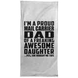 Proud Mail Carrier Dad Of Awesome Daughter - Hand Towel
