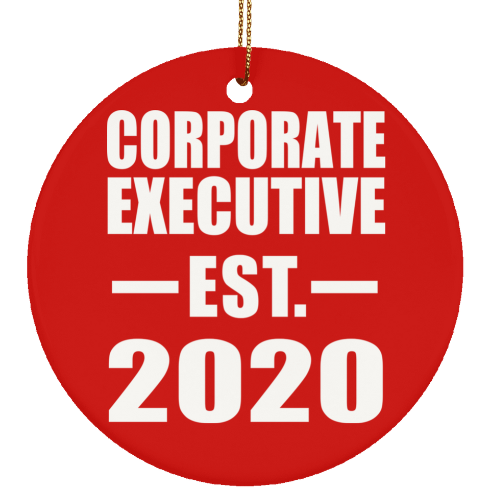 Corporate Executive Established EST. 2020 - Circle Ornament