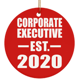 Corporate Executive Established EST. 2020 - Circle Ornament