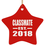 Classmate Est. 2018 - Star Ornament