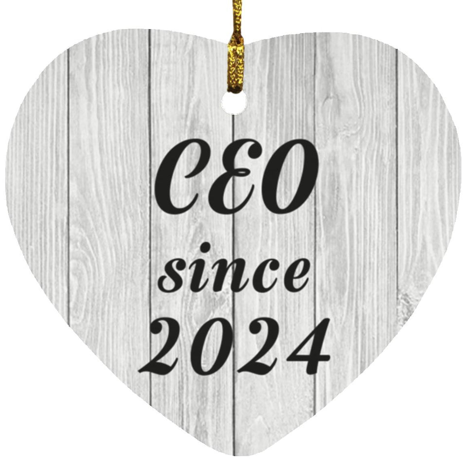 CEO Since 2024 - Heart Ornament F