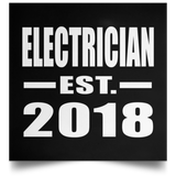 Electrician Established EST. 2018 - Poster Square