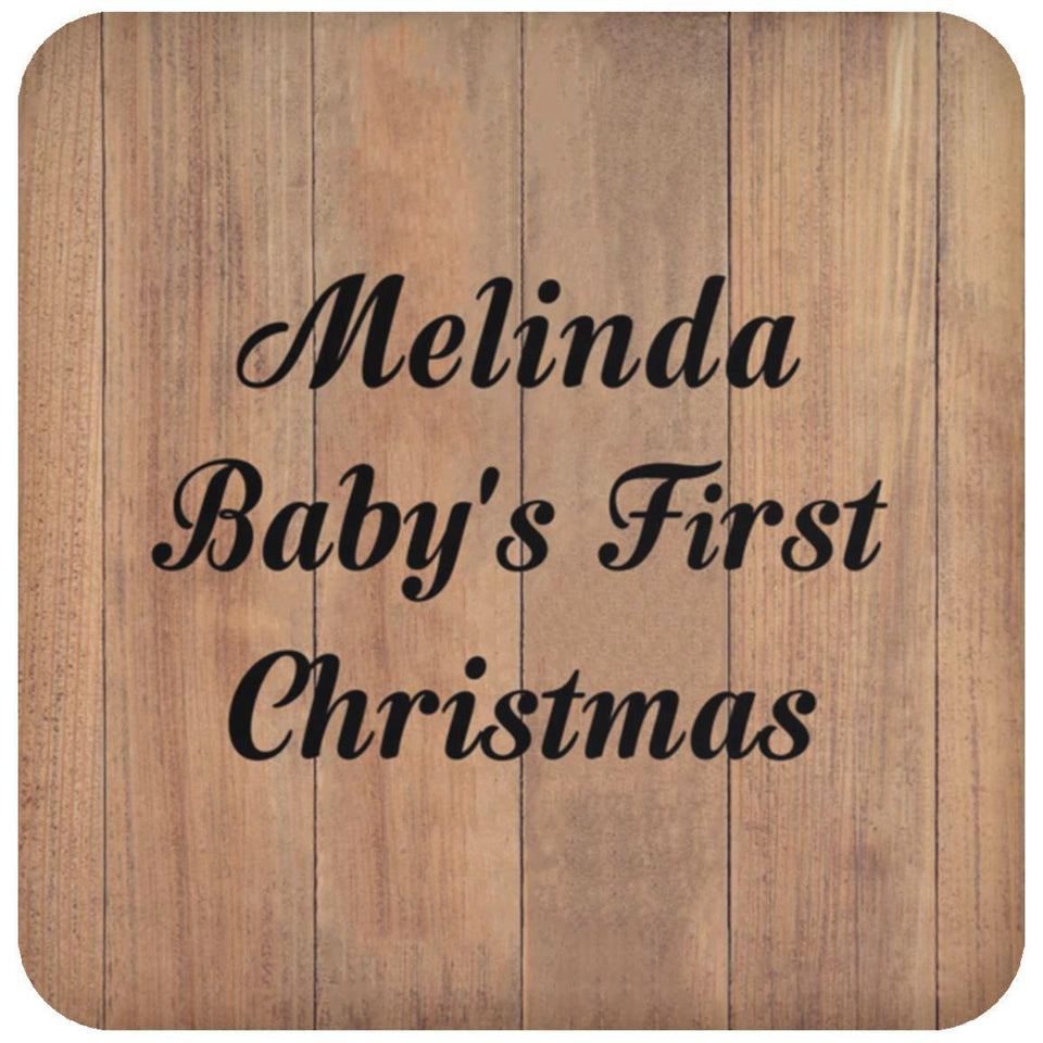 Melinda Baby's First Christmas - Drink Coaster C