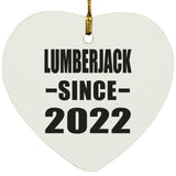 Lumberjack Since 2022 - Heart Ornament