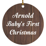 Arnold Baby's First Christmas - Circle Ornament D