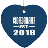 Choreographer Established EST. 2018 - Heart Ornament