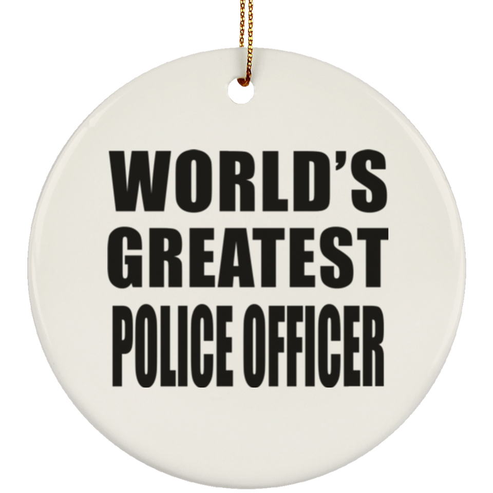World's Greatest Police Officer - Circle Ornament