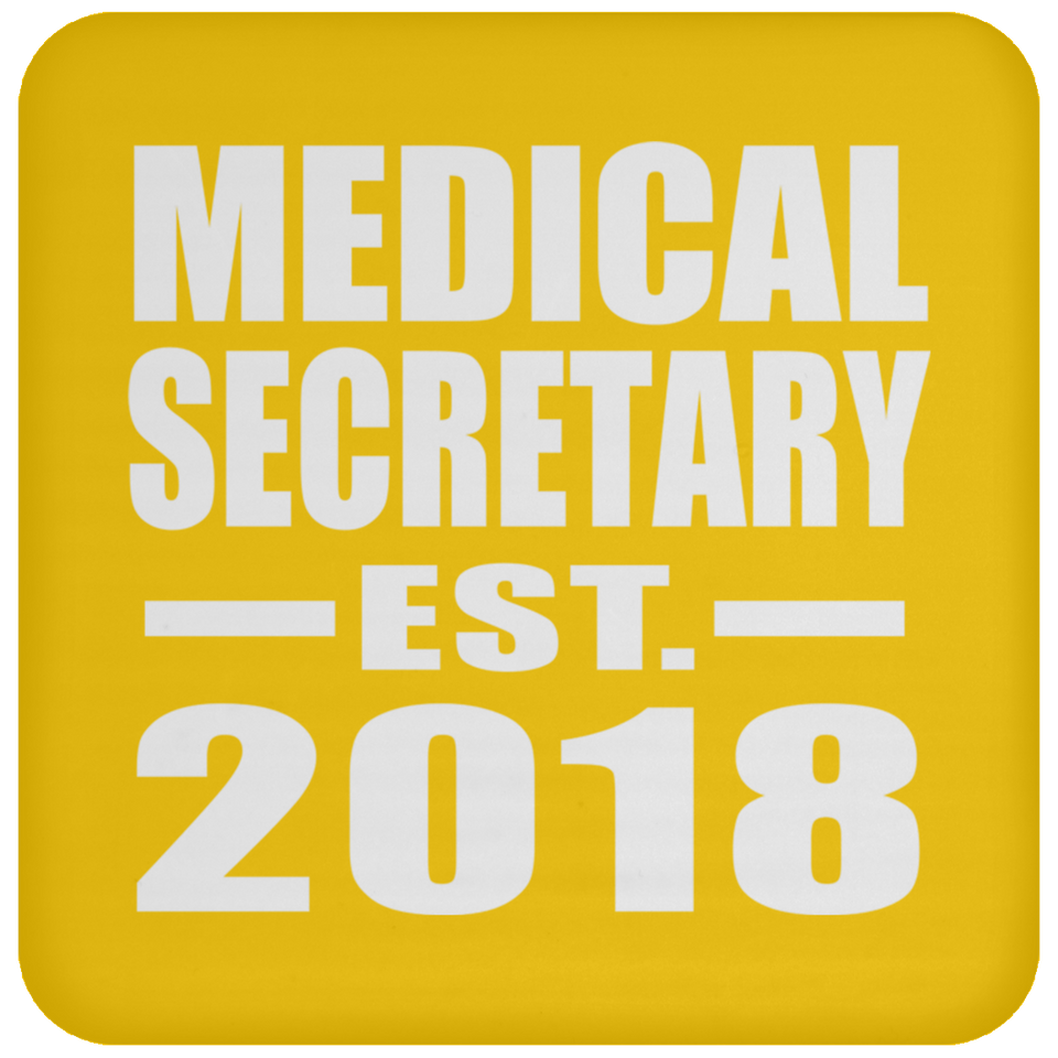 Medical Secretary Established EST. 2018 - Drink Coaster
