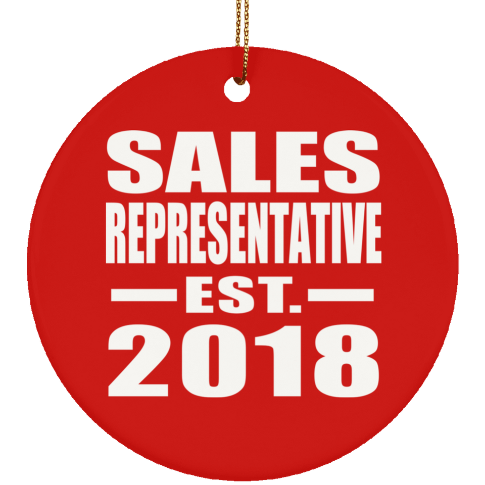 Sales Representative Established EST. 2018 - Circle Ornament