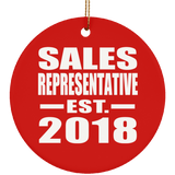 Sales Representative Established EST. 2018 - Circle Ornament