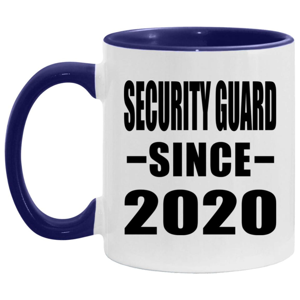 Security Guard Since 2020 - 11oz Accent Mug Purple