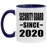 Security Guard Since 2020 - 11oz Accent Mug Purple