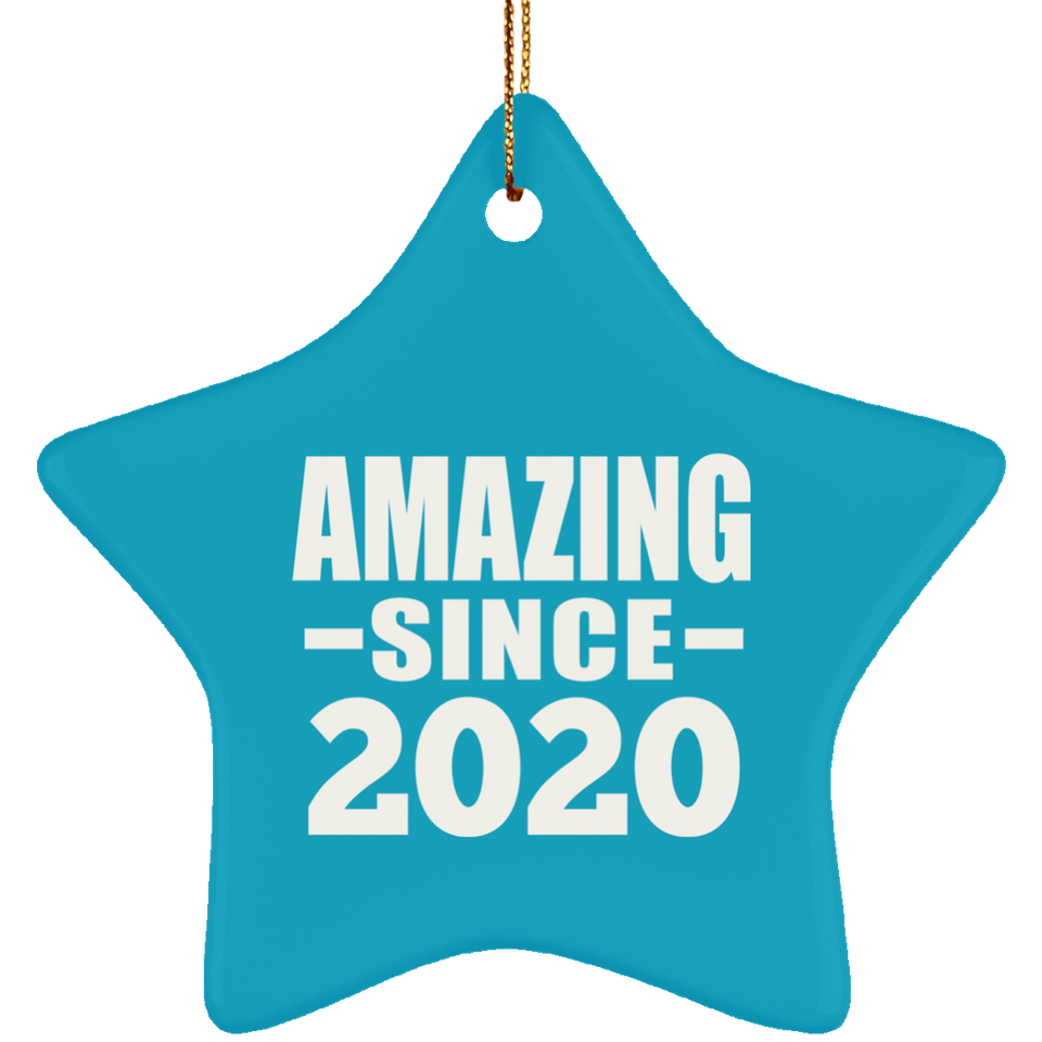 4th Birthday Amazing Since 2020 - Star Ornament