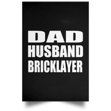 Dad Husband Bricklayer - Poster Portrait