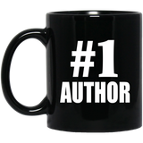 Number One #1 Author - 11 Oz Coffee Mug Black